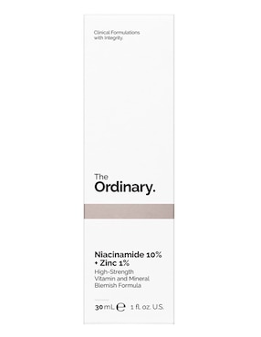 Sérum revitalizante facial Niacinamide 10% + Zinc 1% The Ordinary todo tipo de piel