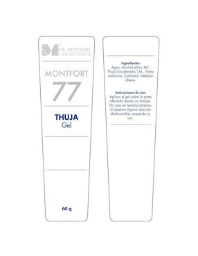 Gel corporal limpiador Thuja Laboratorios Dr. Montfort