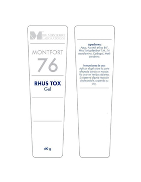 Gel corporal relajante Rhus Tox Laboratorios Dr. Montfort