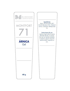 Gel corporal relajante Árnica Laboratorios Dr. Montfort
