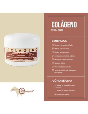 Crema para peinar para todo tipo de cabello Colágeno Para Cabello La Reserva Yeguada La Reserva para antifrizz