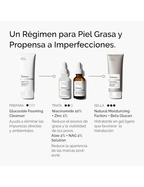 Sérum revitalizante facial Niacinamide 10% + Zinc 1% The Ordinary todo tipo de piel