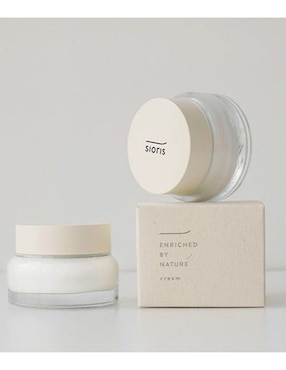 Crema facial recomendada para humectar día y noche Sioris para piel normal y seca