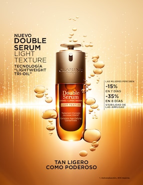 Sérum antiedad facial Double Sérum Clarins Light Texture todo tipo de piel 50 ml