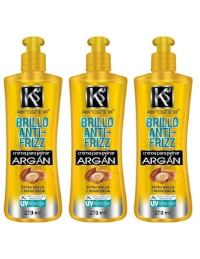 Crema para peinar cabello maltratado Kerashine para hidratar