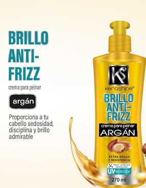Crema para peinar cabello maltratado Kerashine para hidratar
