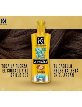 Crema para peinar cabello maltratado Kerashine para hidratar