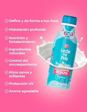 Crema para peinar para cabello rizado Leche Pal Pelo rizos y ondas definidor de rizos 440ml para hidratar