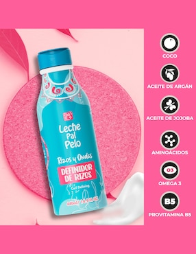 Crema para peinar para cabello rizado Leche Pal Pelo rizos y ondas definidor de rizos 440ml para hidratar