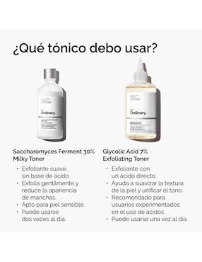 Tratamiento facial Glycolic Acid exfoliante The Ordinary