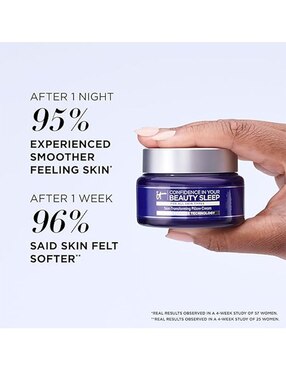 Crema facial recomendada para hidratar noche It Cosmetics Confidence In Your Beauty Sleep para todo tipo piel