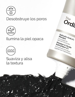 Mascarilla facial Salicylic acid 2% masque(mascarilla de ácido salicílico al 2%) para calmar la piel The Ordinary 50 ml