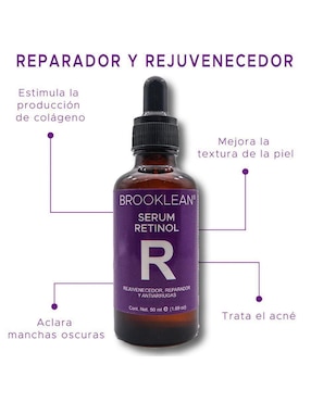 Kit de sérum facial vitamina c + retinol Brooklean todo tipo de piel