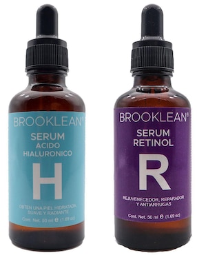 Kit de sérum facial de Ácido Hialuronico y Retinol Brooklean todo tipo piel