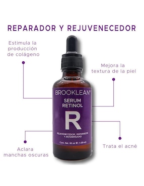 Kit de sérum facial Ácido Hialurónico + Retinol + Vitamina C Brooklean todo tipo piel