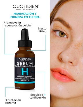 Kit tratamiento facial Tónico + Serum Vitamina C + Suero de Ácido Hialurónico + Gel Hidratante + Gel Limpiador antioxidante Quotidien