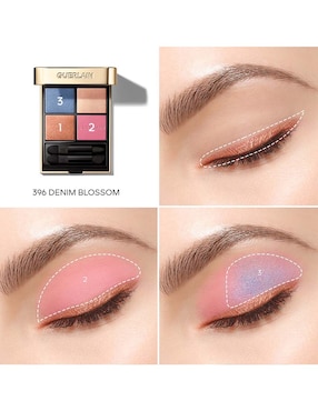 Paleta de sombras Guerlain Ombres G 4 tonos