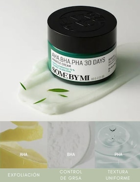 Crema facial recomendada para acné día y noche Some by Mi AHA BHA PHA 30 Days para piel mixta y grasa