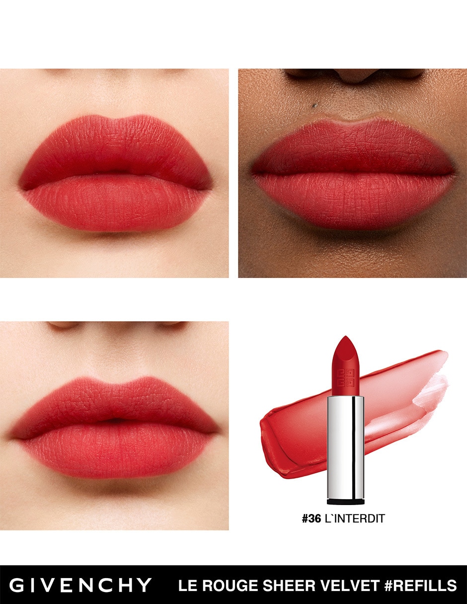 GV LE ROUGE SHEER VELVET 3,ROJO