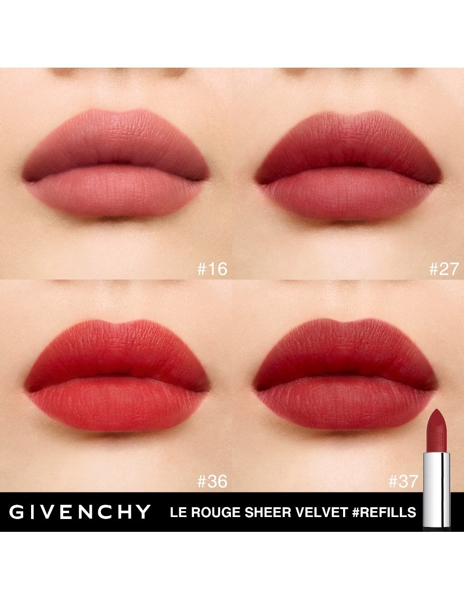 GV LE ROUGE SHEER VELVET 3,ROJO
