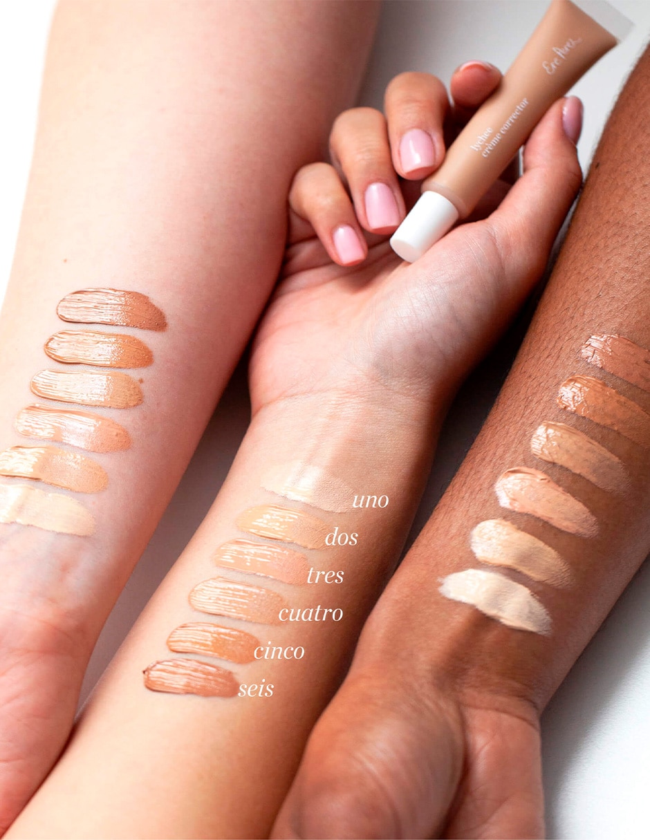 CORRECTOR CON LICHI,BEIGE