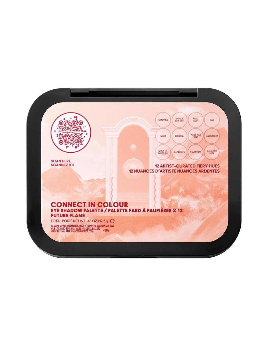 MAC CONNECT IN COLOUR PALETA SOMB X1,ROJ