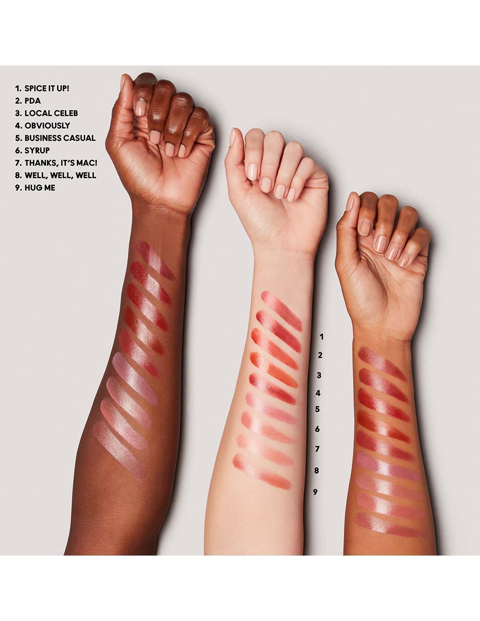 MAC LUSTREGLASS S EXT LABIAL,ROJO