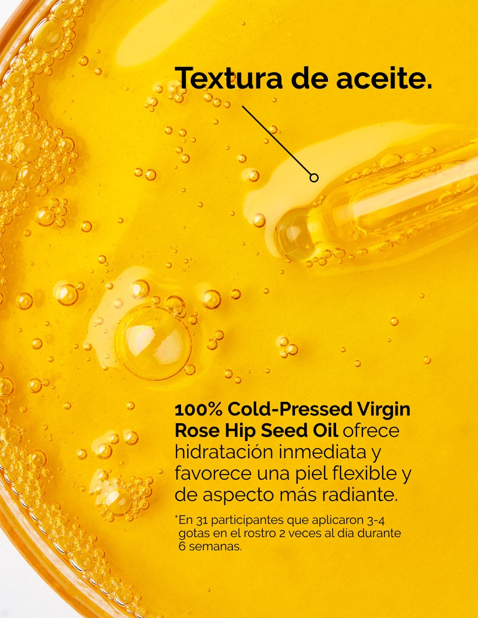 Tratamiento facial 100% Organic Coldpressed Rose Hip Seed Oil hidratante 4