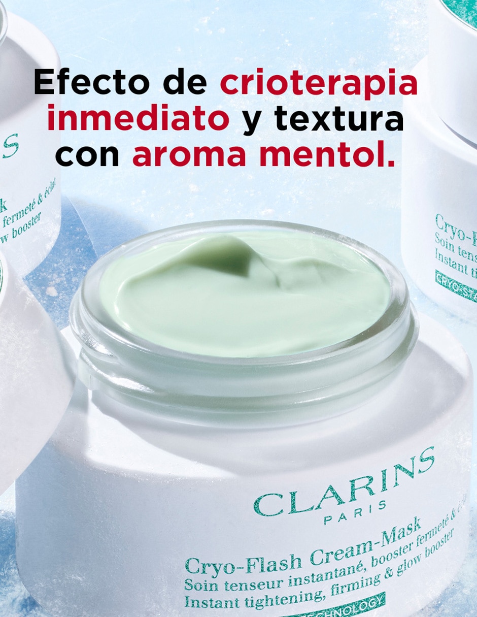 Cla Cryo Flash Cream Mask para reafirmar Flash Solutions 10