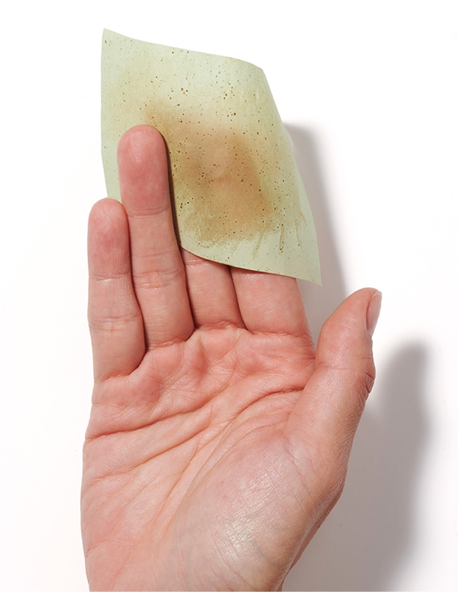 Limpiador facial Papel matificante con té verde para eliminar el brillo 3