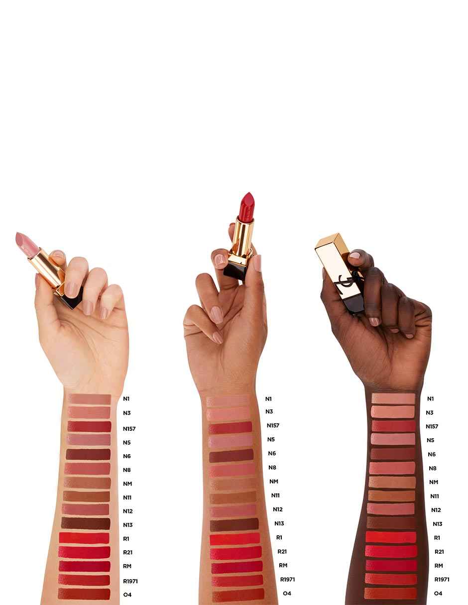 Labial satinado Rouge Pur Couture 4
