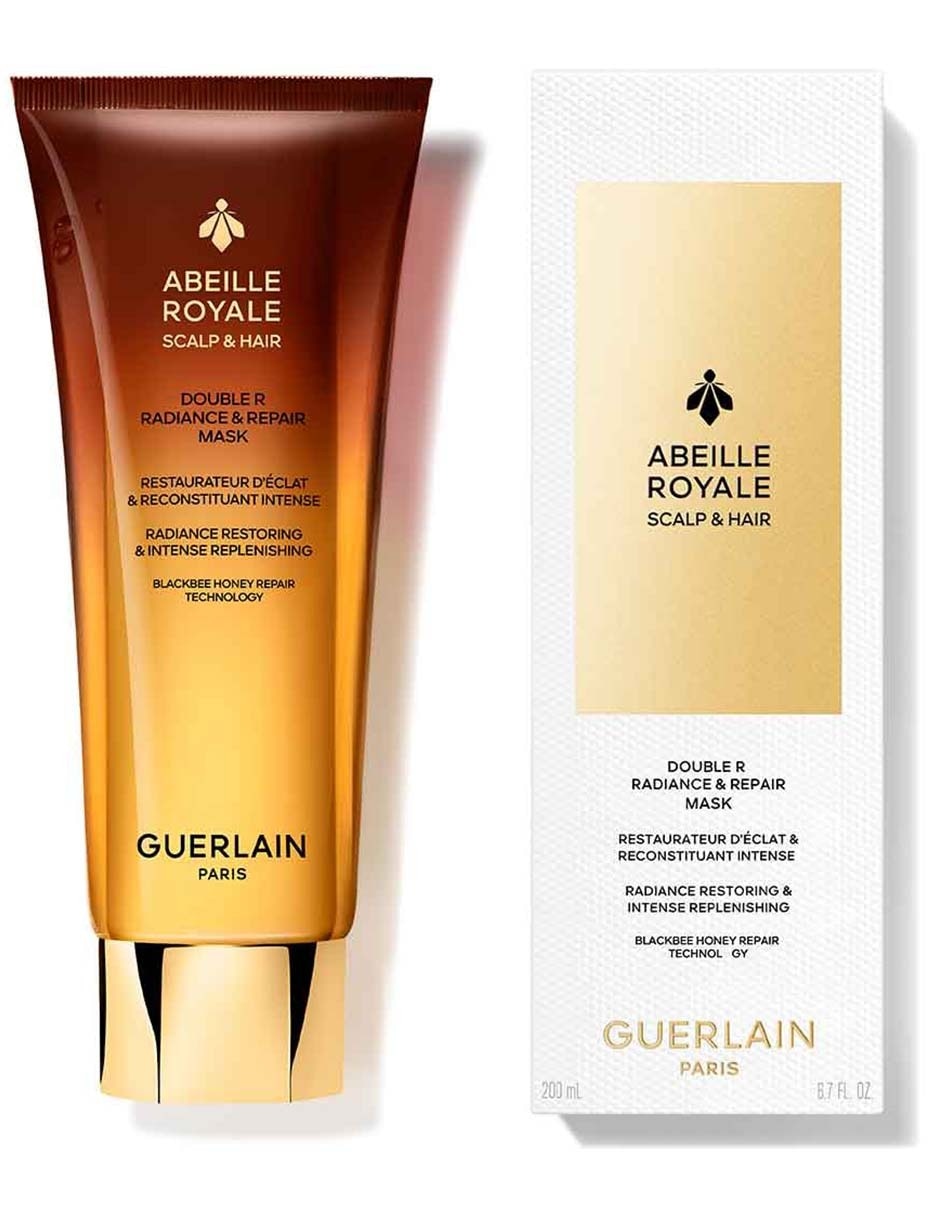 Mascarilla para cabello Abeille royale mascarilla double r luminosidad y reparación para nutrir 200 ml 5