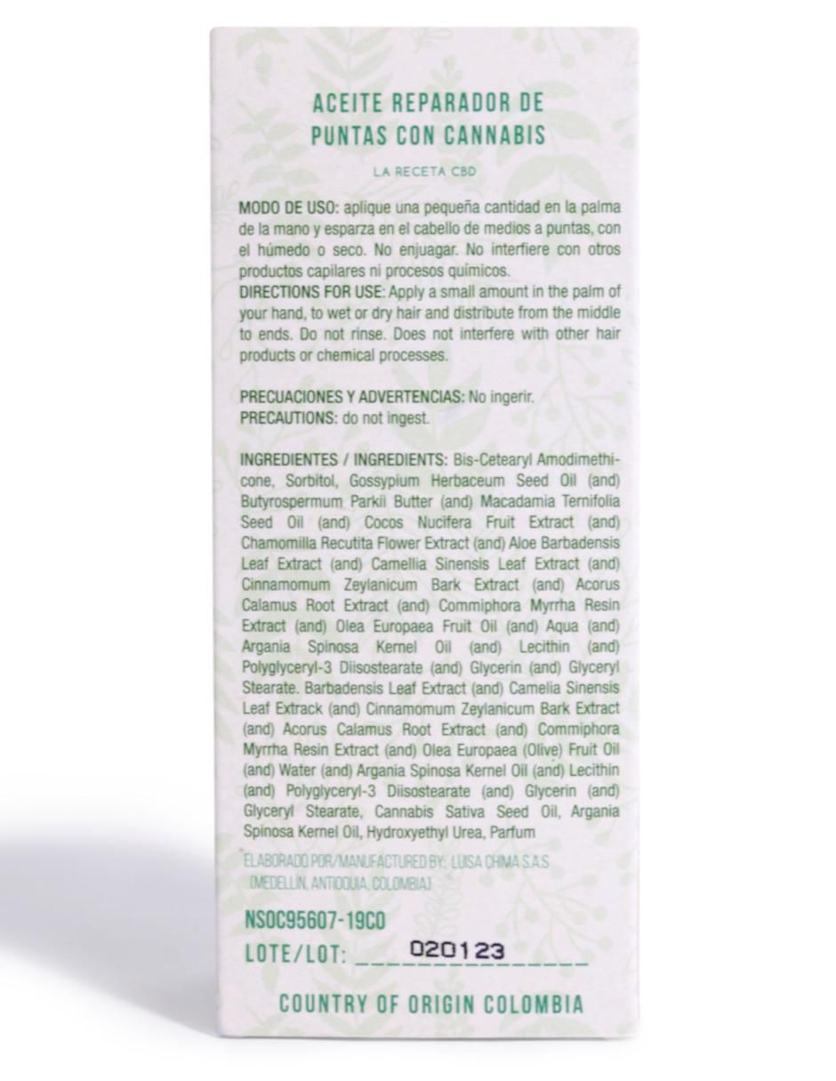 Tratamiento capilar reparador Cannabis 4