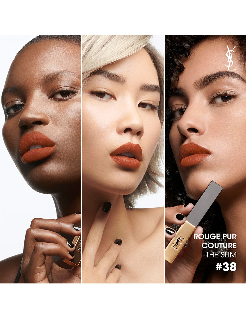 Labial mate Rouge Pur Couture The Slim 4
