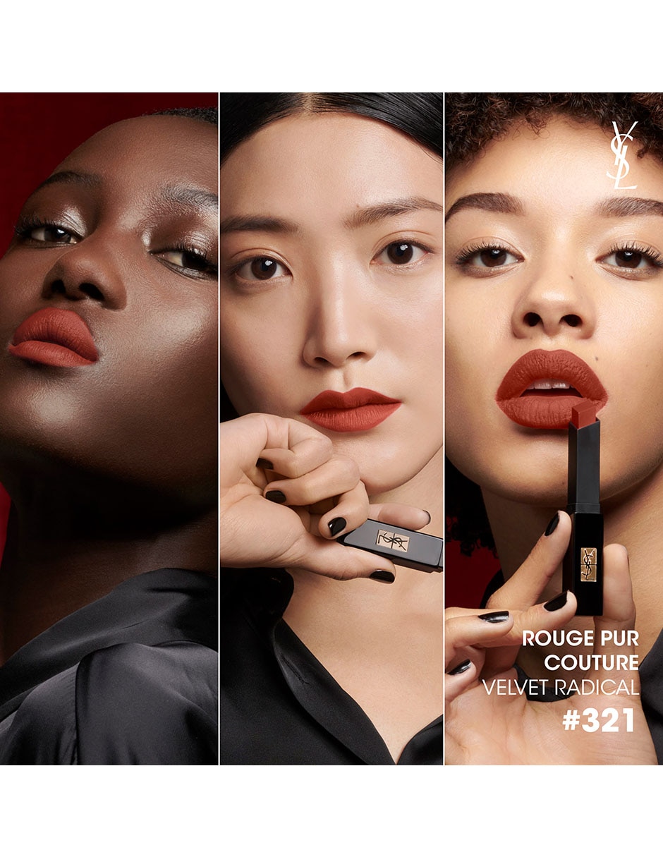 YSL THE SLIM VELVET RADICAL,ROJO OBSCURO