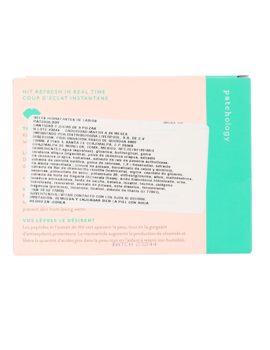 Mascarilla Flashpatch Hidrating Lip Gels para hidratar 4