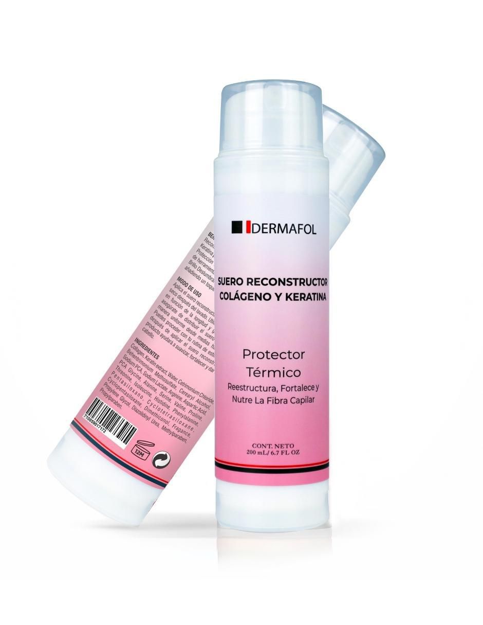 Sérum de protección térmica para cabello Colágeno y Keratina todo tipo piel 2