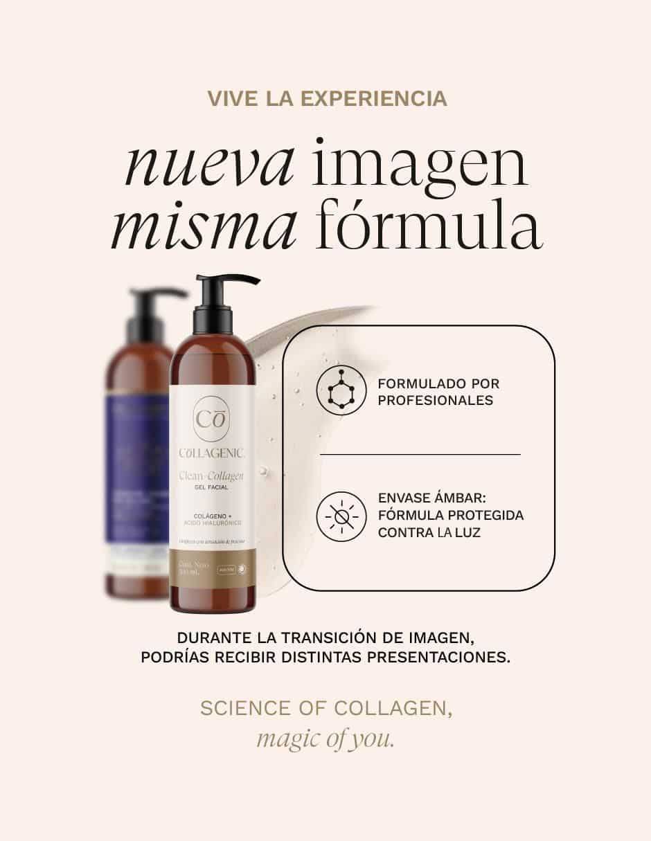 Set Dermolimpiador facial en gel ácido hialurónico + colágeno 500 ml c/u Premium para desintoxicar 2