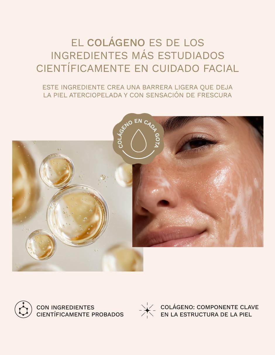 Set Dermolimpiador facial en gel ácido hialurónico + colágeno 500 ml c/u Premium para desintoxicar 6
