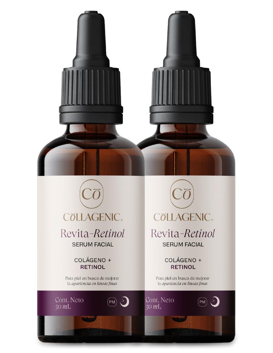 Sérum facial Set Antiarrugas Retinol + Colágeno 50 ml C/U Collagenic todo tipo piel Sérum facial Set Antiarrugas Retinol + Colágeno 50 ml C/U Collagenic todo tipo piel