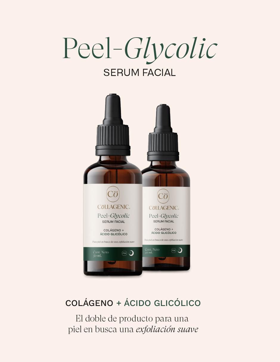 Sérum facial Set Exfoliante Ácido Glicolico + Colágeno 50 ml C/U Collagenic todo tipo piel 3