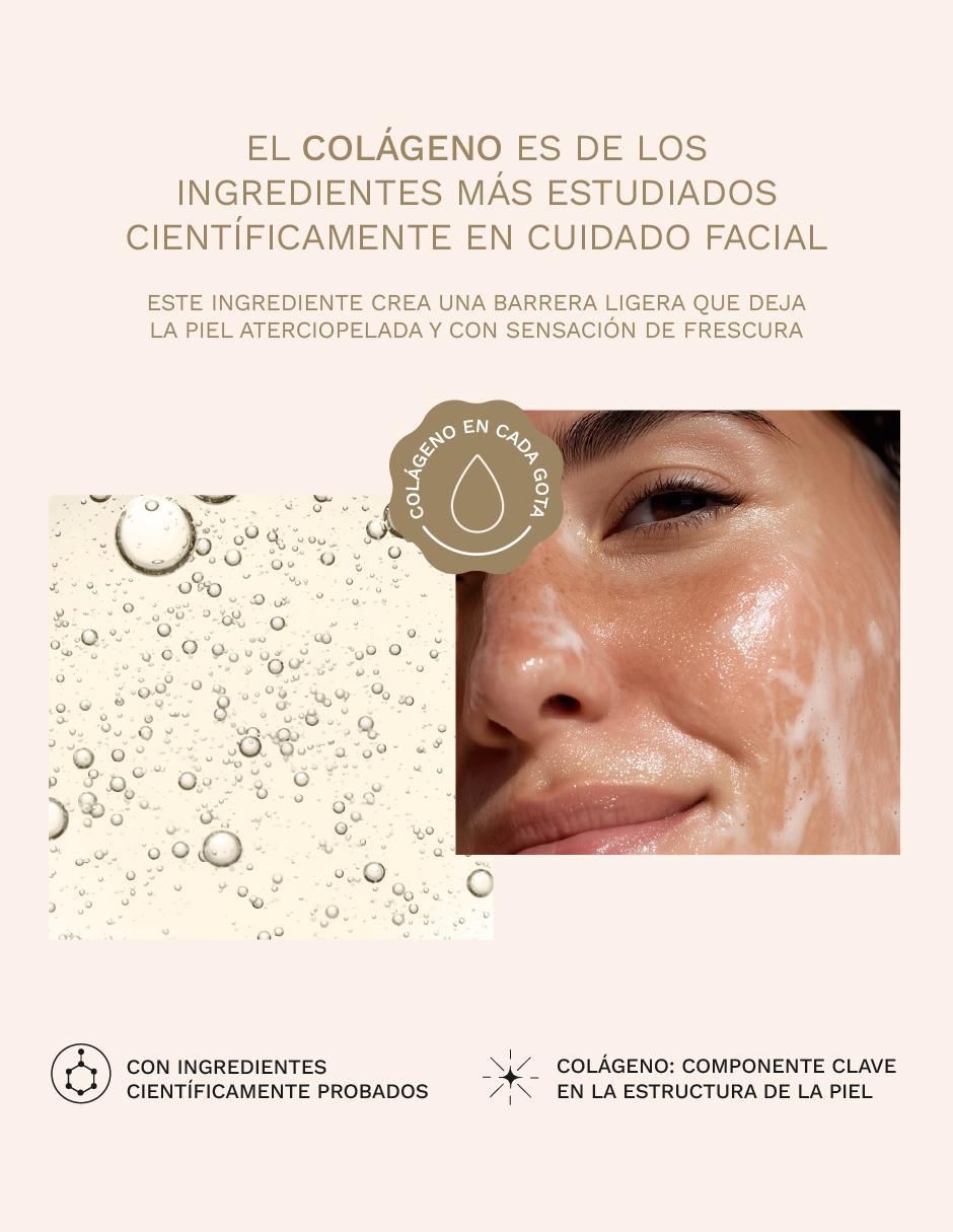 Set Dermolimpiador facial en gel ácido hialurónico + ácido salicílico para piel mixta 500 ml c/u Collagenic para exfoliar 6
