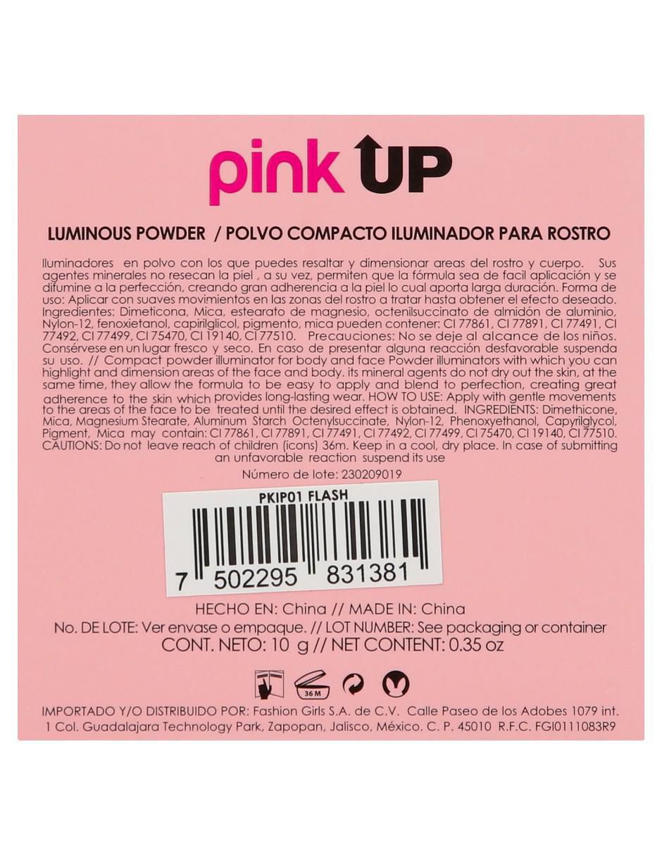 "iluminador" pink up cosmetics sin familia o colección