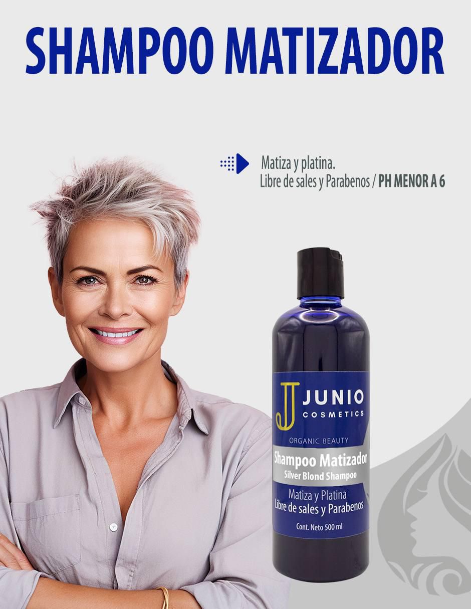 Shampoo matizador de canas para cabello 2