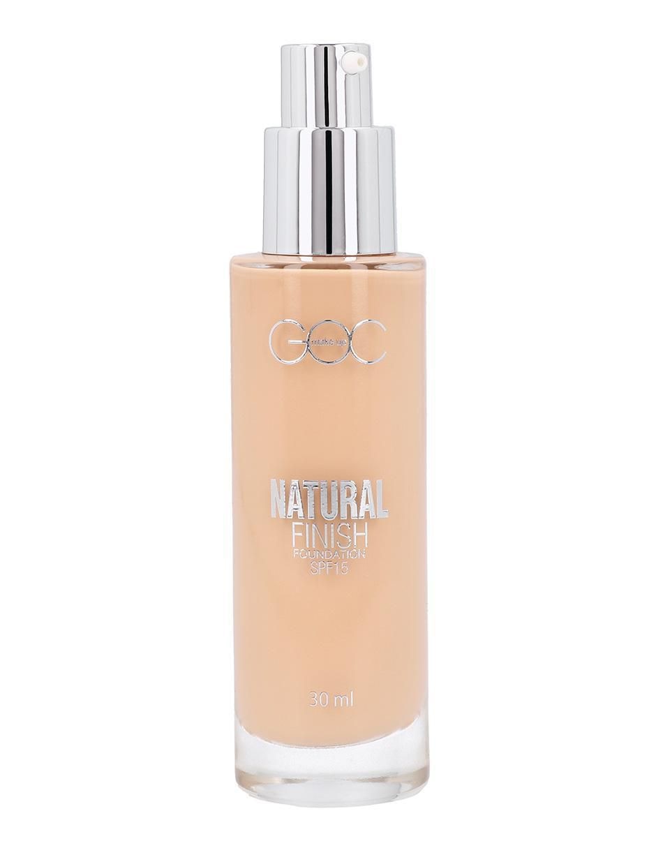 "base de maquillaje/set base de maquillaje" líquido goc foundation natural