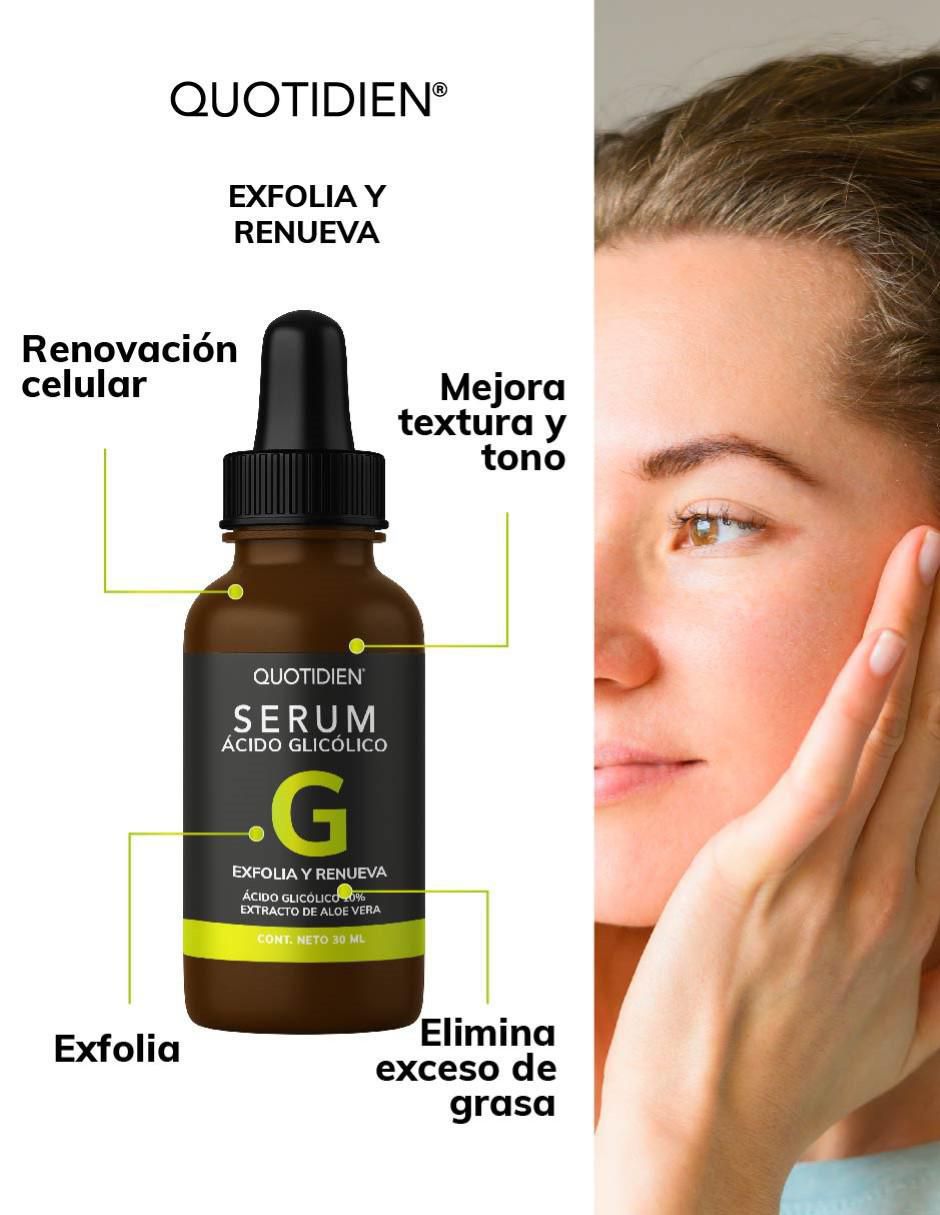 Sérum facial vitamina C + Suero ácido hialurónico + niacinamida + glicólico Skin Care para todo tipo de piel 4
