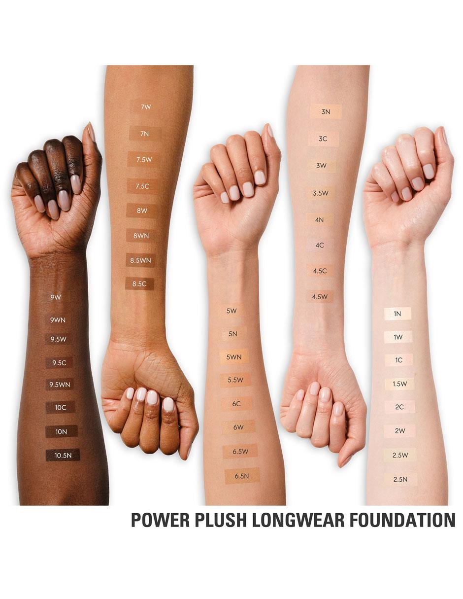 Base de maquillaje líquida Power Plush Longwear Foundation natural 3