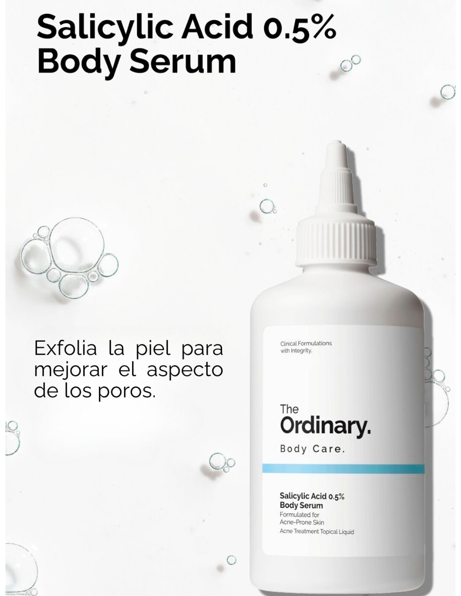 Sérum exfoliante para cuerpo Salicylic Acid 0.5% todo tipo piel 3