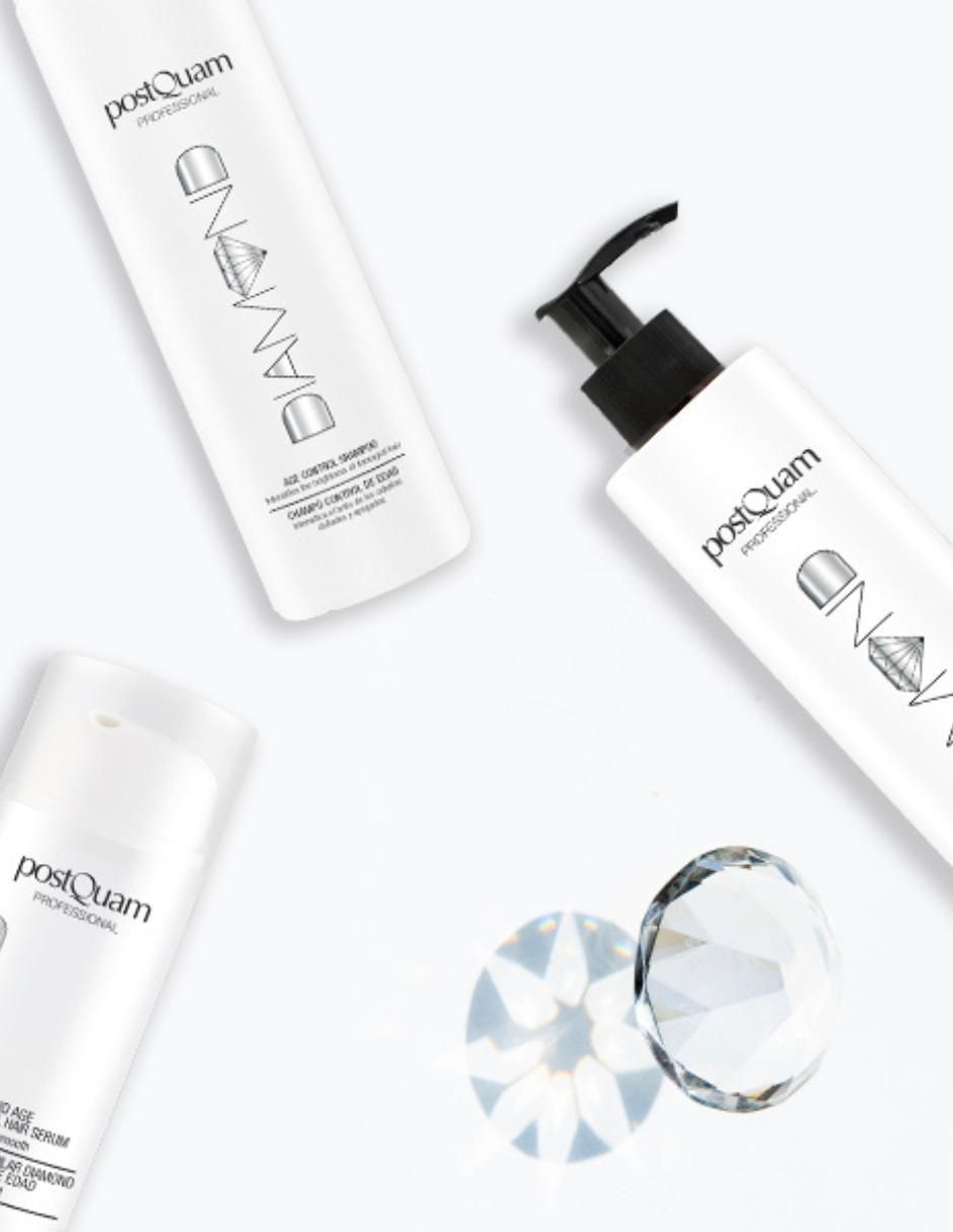Shampoo matizador de canas para cabello Control de Edad Diamond 2