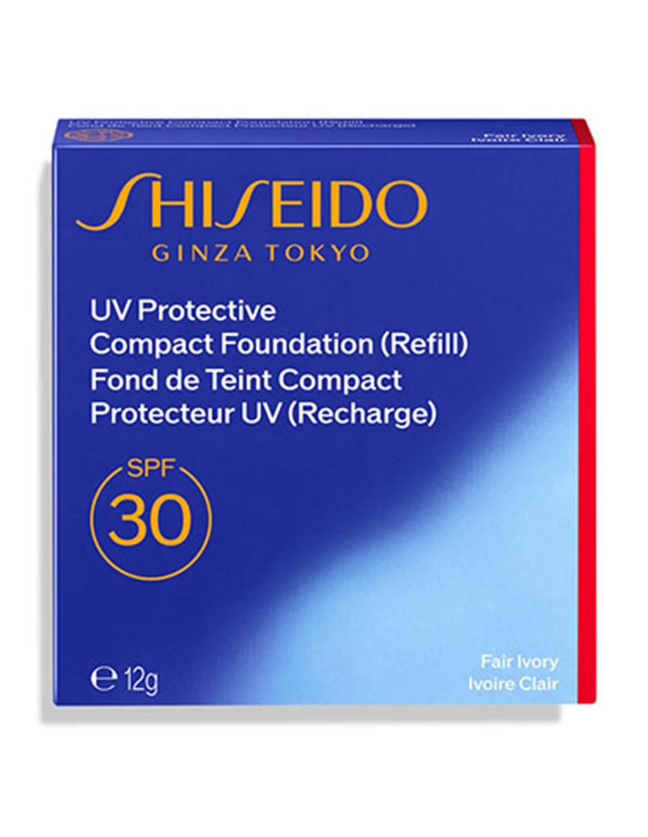 Base de maquillaje en polvo compacto Shiseido Suncare luminoso
